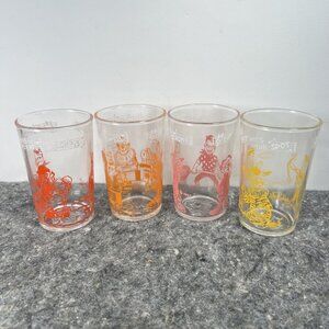 Howdy Doody Time! Set Of 4 Vintage 1953 Howdy Doody and Friends Welch's Glasses